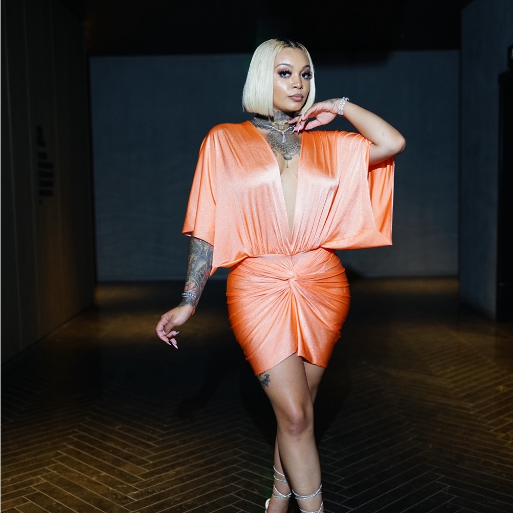 Baobab Collection Orange Mini Dress